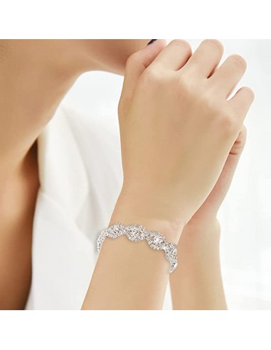 PULSERA "SILVER" CON BRILLANTES DE LUJO