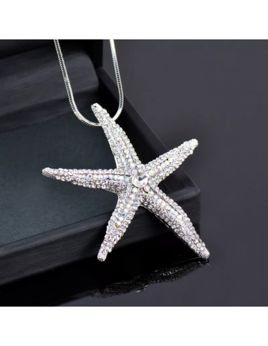 COLGANTE CON CADENA LARGA DISEÑO DE "ESTRELLA DE MAR"